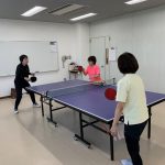 卓球？ピンポン？を同級生で。
